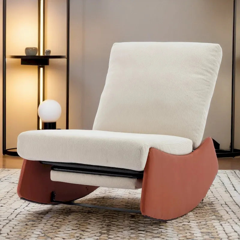 GDFStudio Modern Rocking Chair Recliner with Footrest