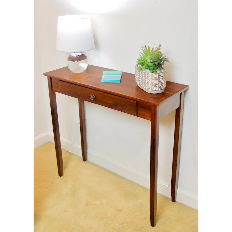 Solid Acacia 1-drawer Console Table