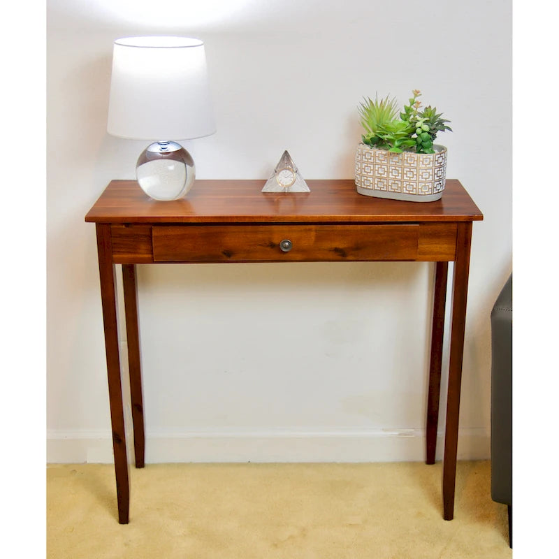 Solid Acacia 1-drawer Console Table