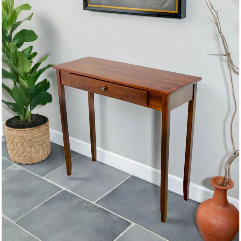 Solid Acacia 1-drawer Console Table