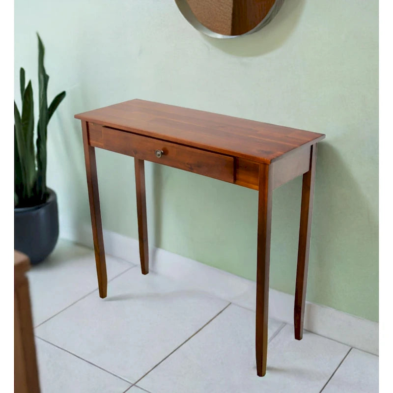 Solid Acacia 1-drawer Console Table