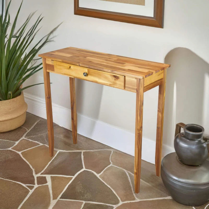 Solid Acacia 1-drawer Console Table