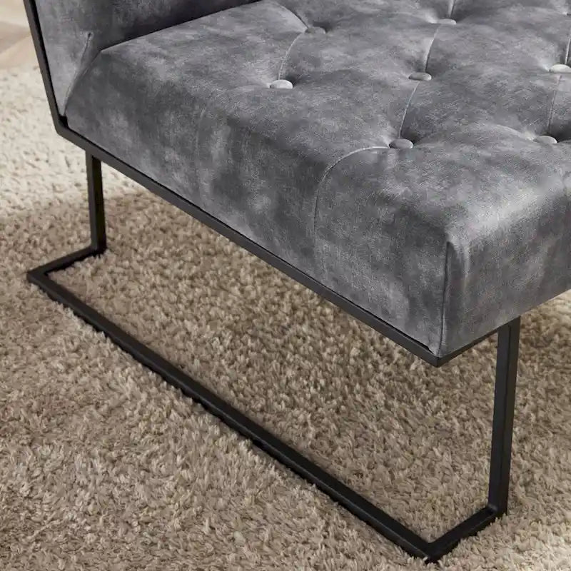 Tufted Velvet Upholstered Lounge Accent Chair