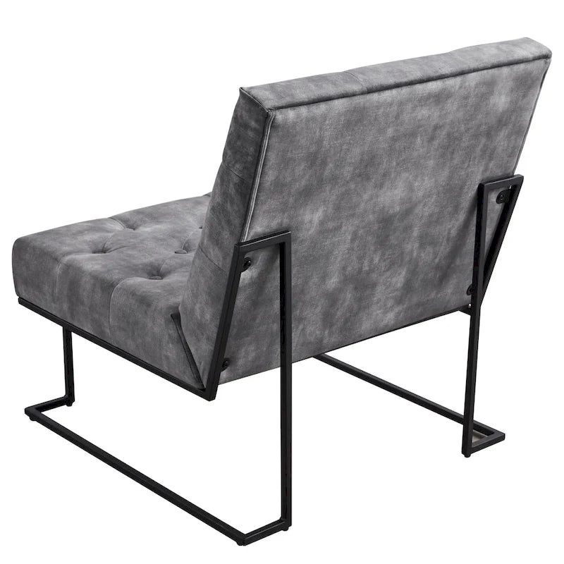 Tufted Velvet Upholstered Lounge Accent Chair