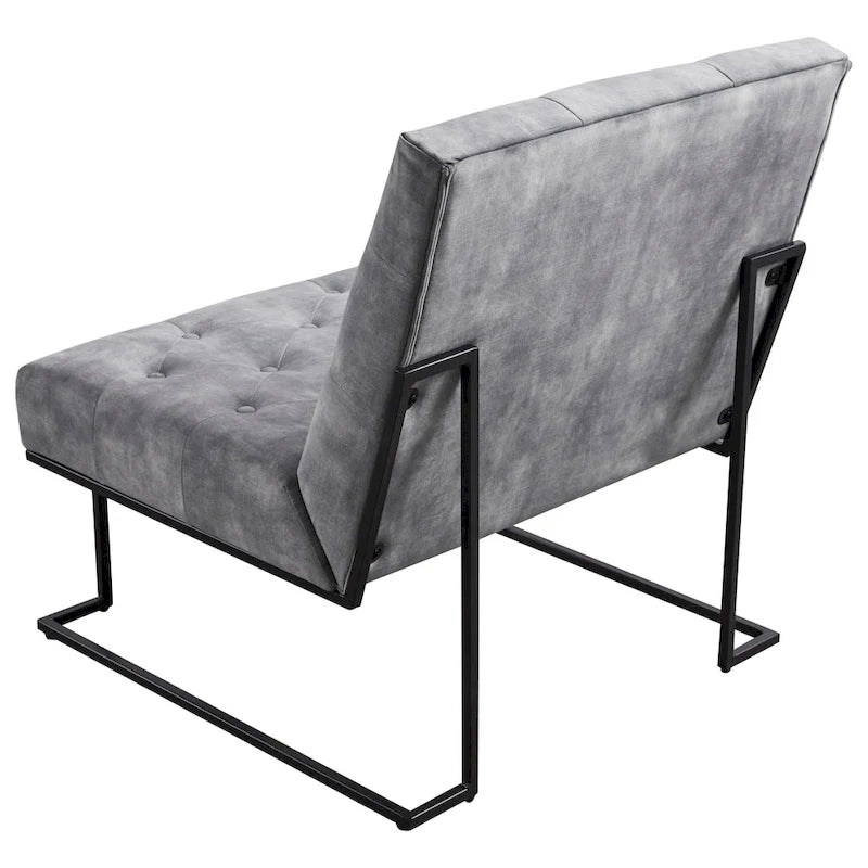 Tufted Velvet Upholstered Lounge Accent Chair