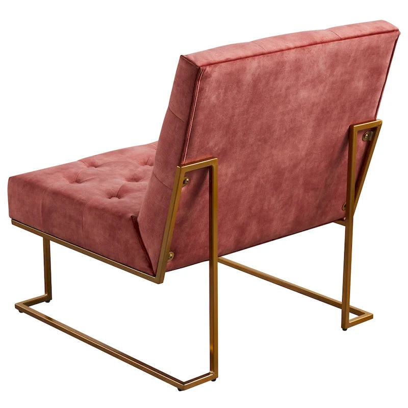 Tufted Velvet Upholstered Lounge Accent Chair