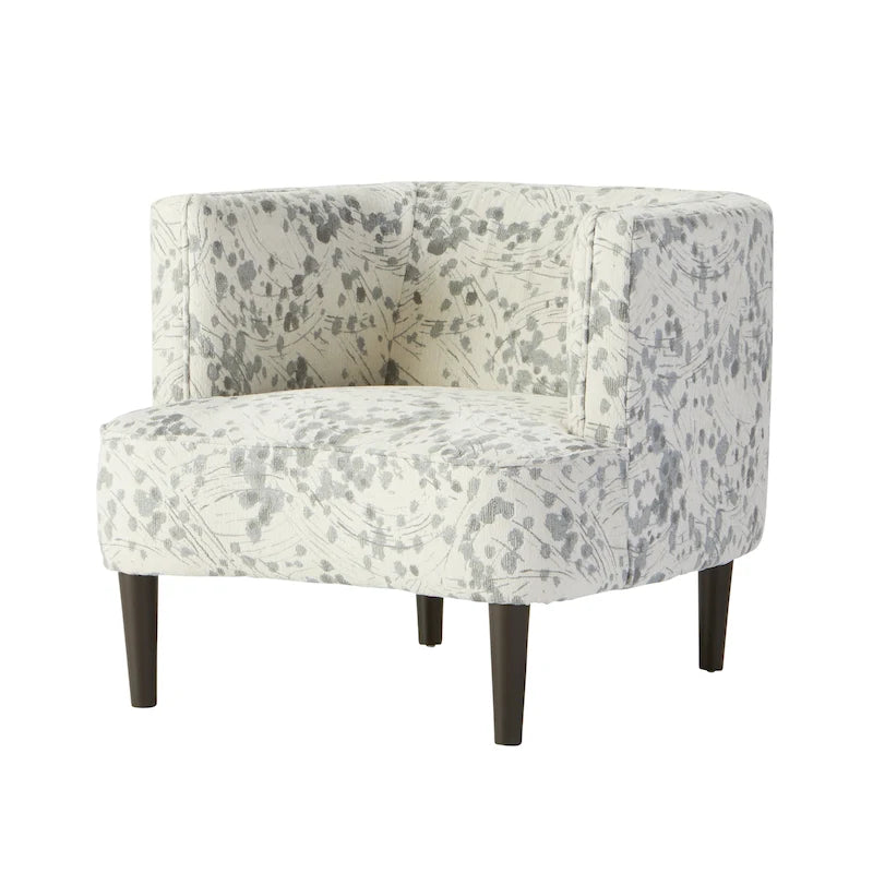 Oversized Living Room Barrel Accent Chair with Arms
