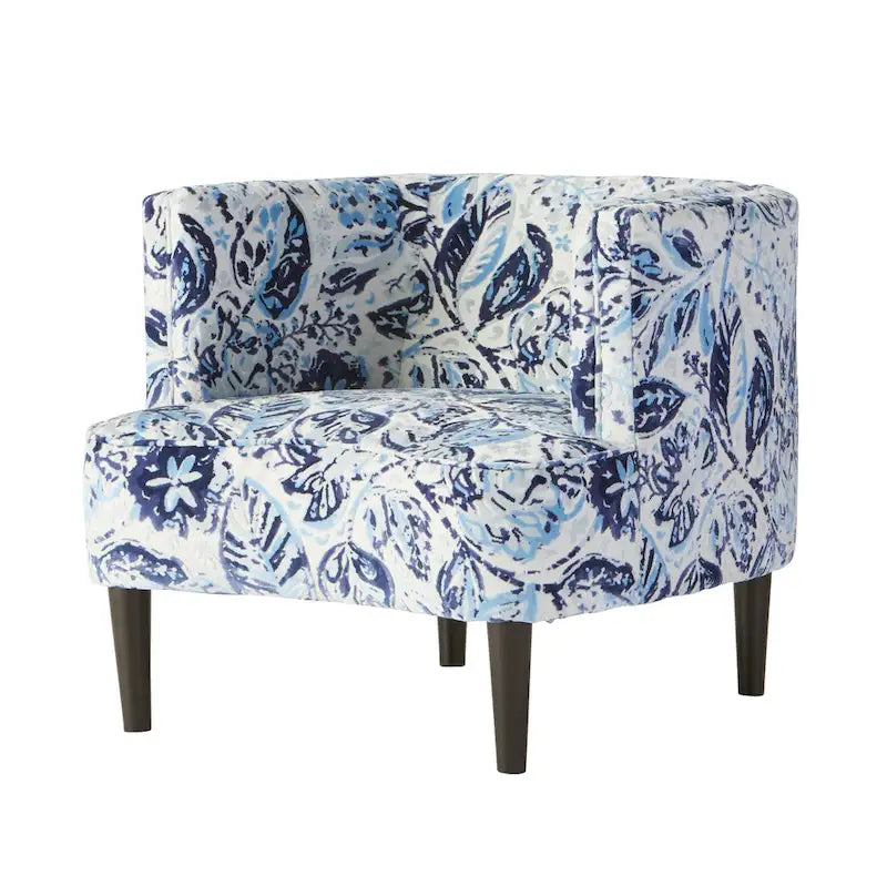 Oversized Living Room Barrel Accent Chair with Arms
