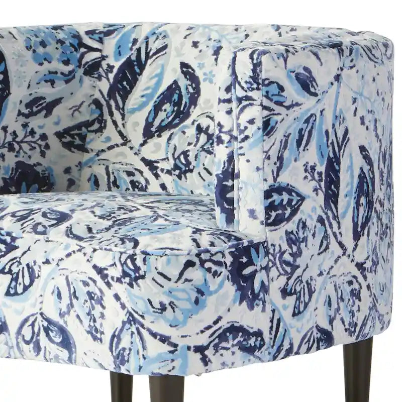 Oversized Living Room Barrel Accent Chair with Arms