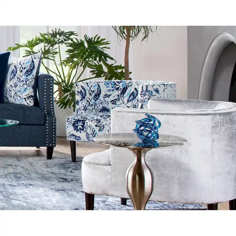 Oversized Living Room Barrel Accent Chair with Arms