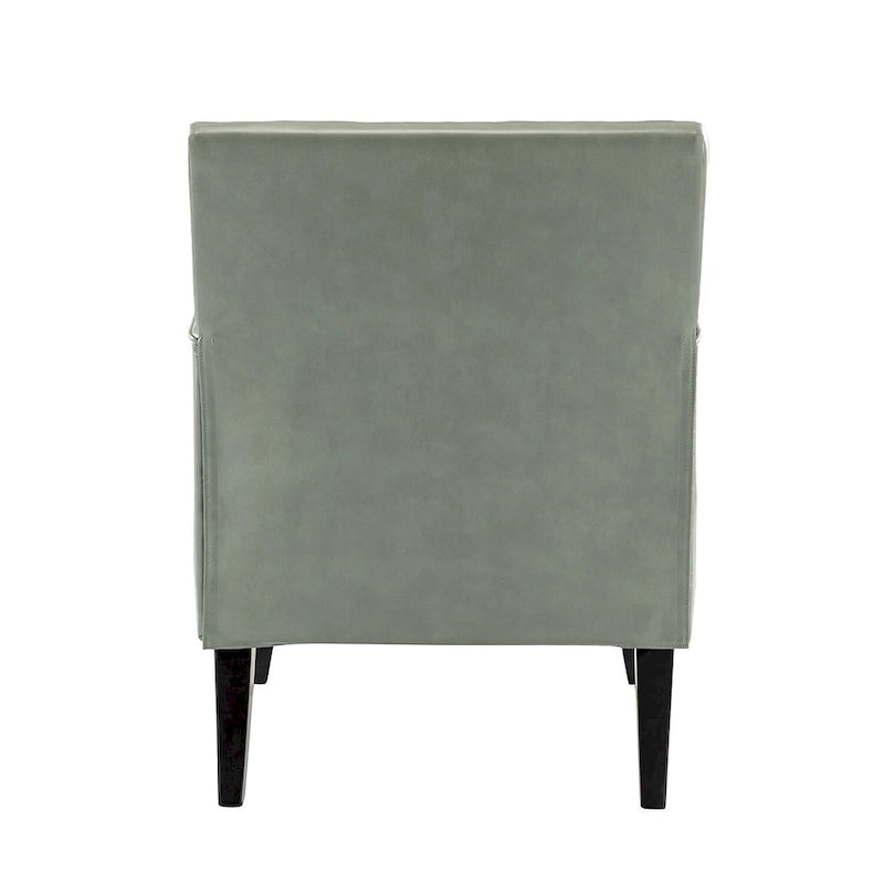 Modern Classic Polyester Accent Chair with Solid Wooden Legs Set of 2 by