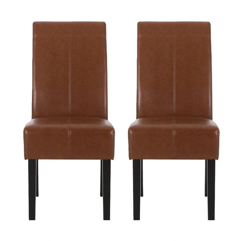 Upholstered T-Stitch Dining Chairs (Set of 2) by
