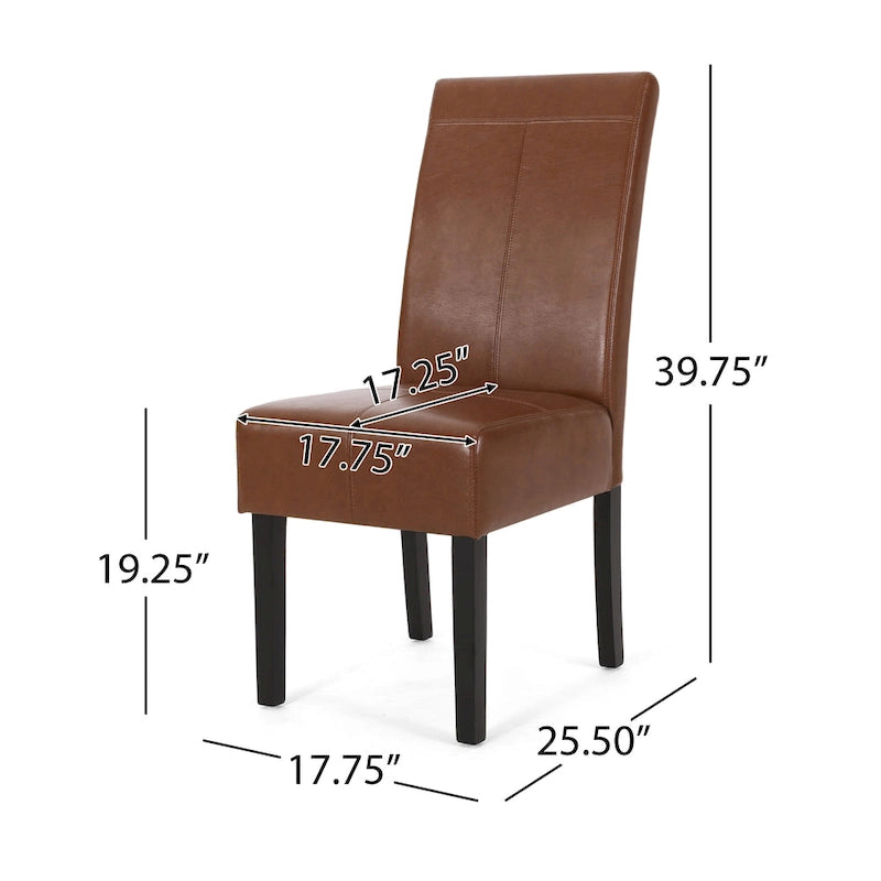 Upholstered T-Stitch Dining Chairs (Set of 2) by