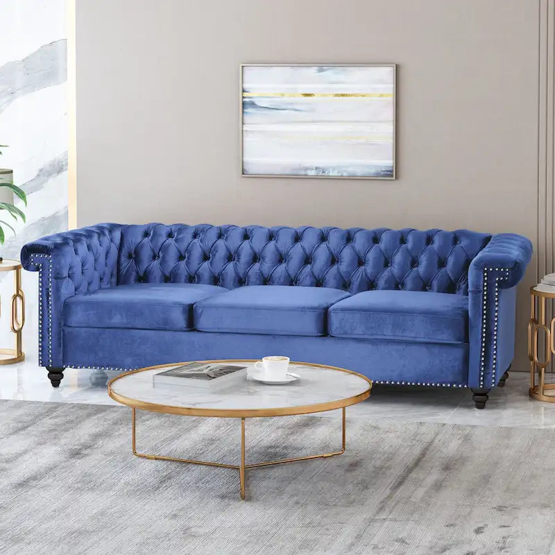 Tufted Velvet Sofa by