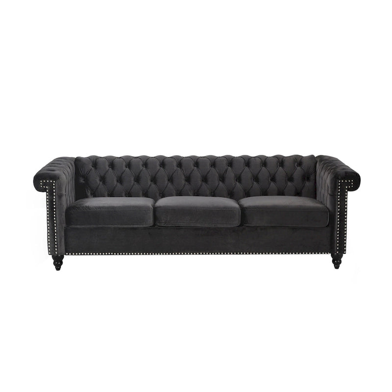 Tufted Velvet Sofa by