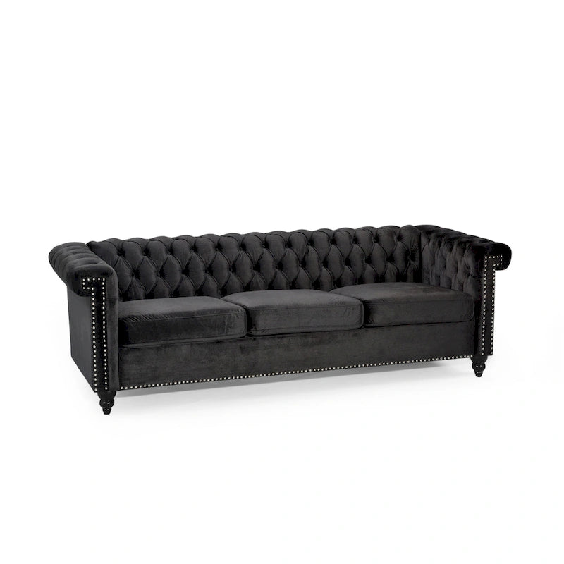 Tufted Velvet Sofa by