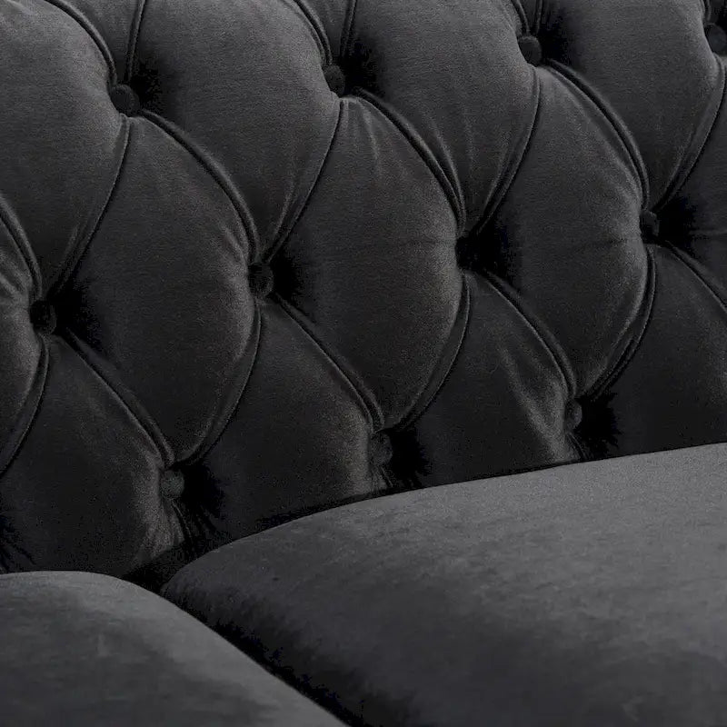 Tufted Velvet Sofa by