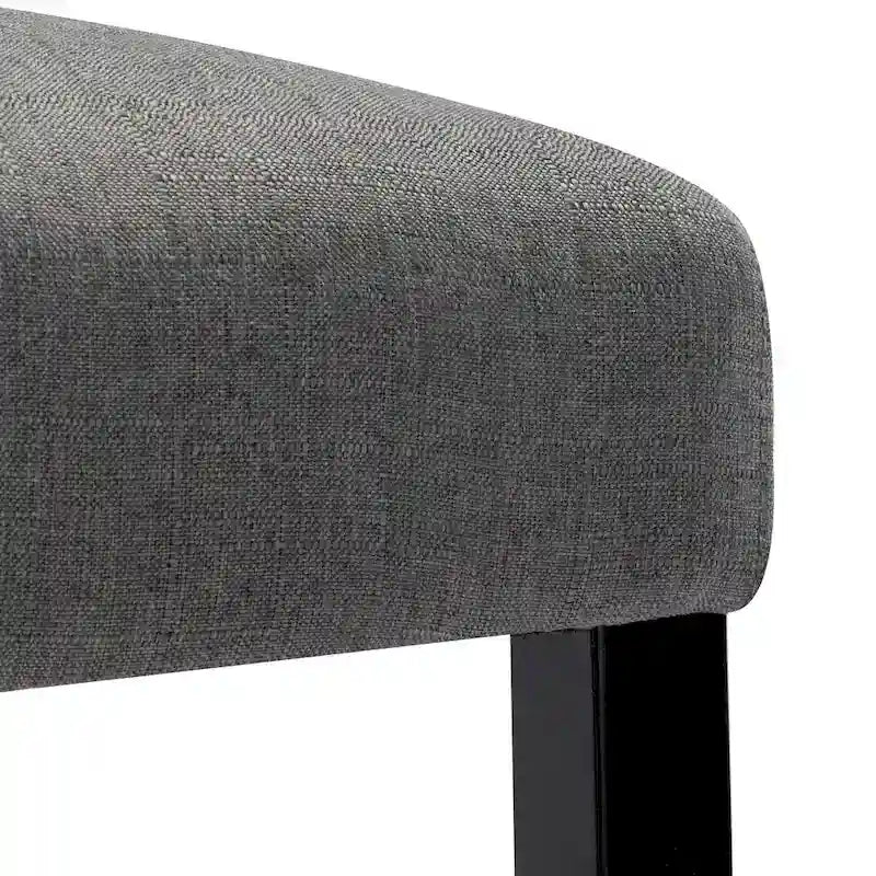 24 Inches Fabric Upholstered Nailhead Trim Counter Height Bar stools with Back Set of 2