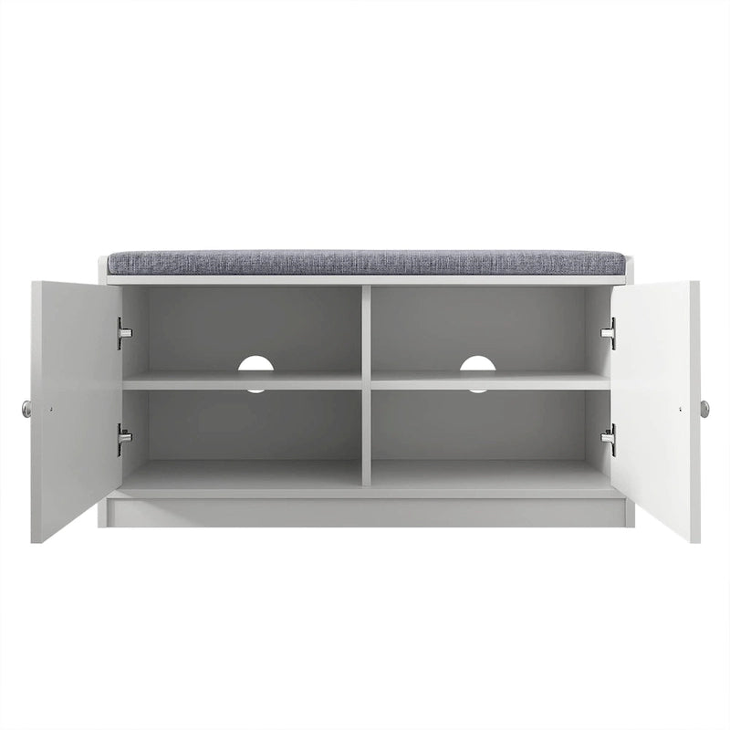 Entyrway Shoe Change Bench Storage Cabinets with Cushion