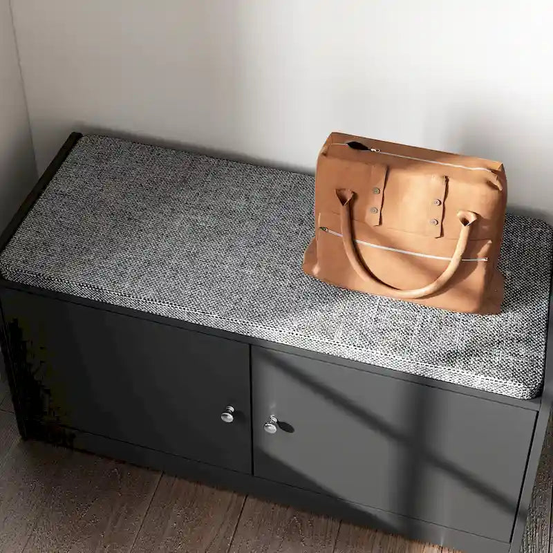 Entyrway Shoe Change Bench Storage Cabinets with Cushion