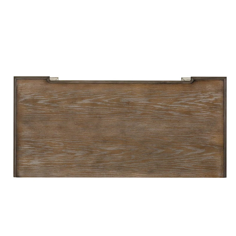 The Gray Barn Abbey Park Weathered Brown & Antique White 5 Drawer Chest