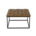 Square Button-tufted upholstered top Cocktail Ottoman