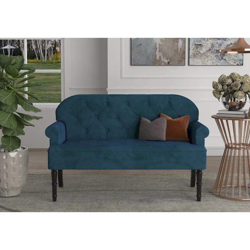 Rolled Arm Settee