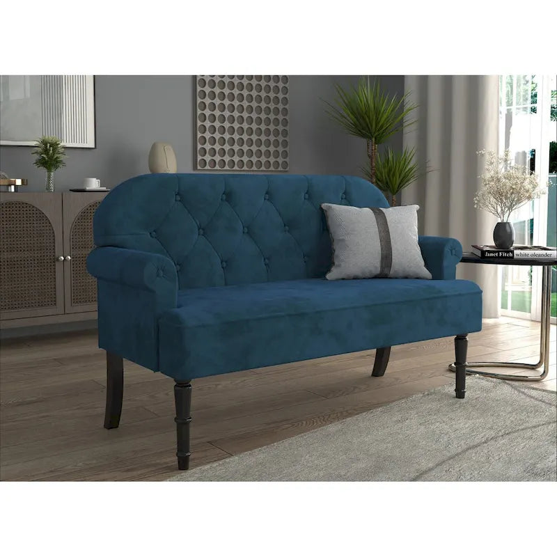Rolled Arm Settee