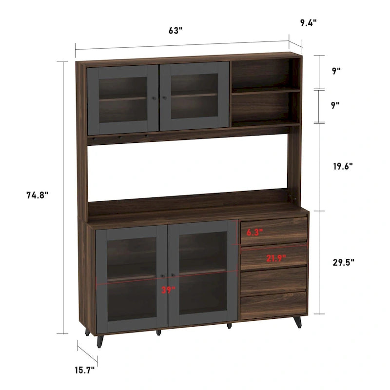 Sideboard Wine Cabinet Tea Cabinet Kitchen Cupboard Buffets Sideboards