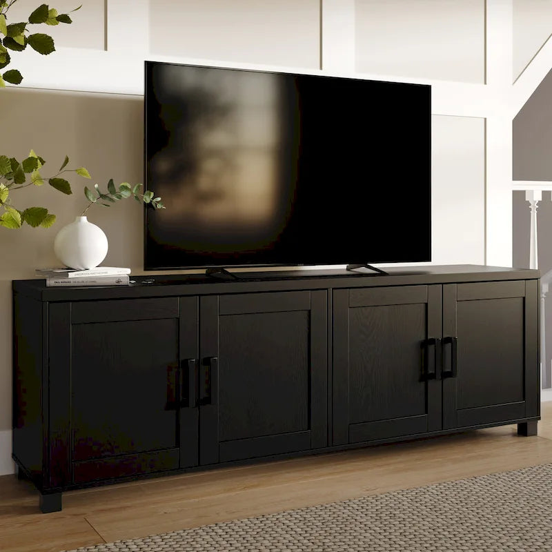 71-Inch Wide TV Stand with Storage Doors, TVs up to 85