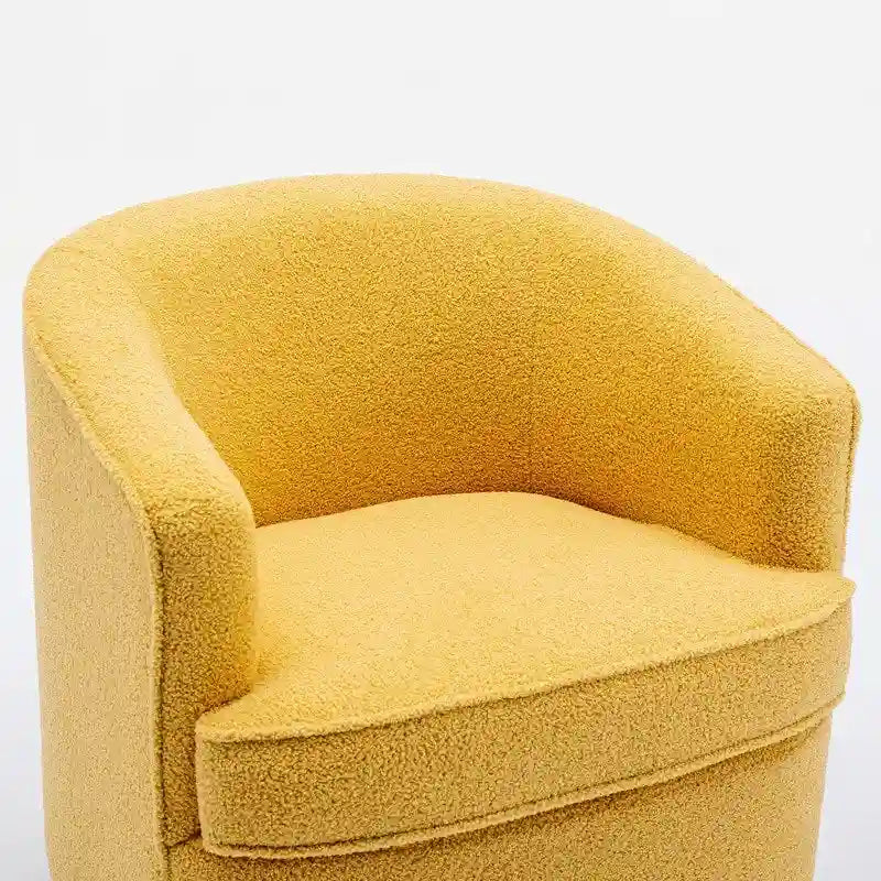 Modern Boucle Upholstered 360 Degree Swivel Accent Club Chair Set of 2