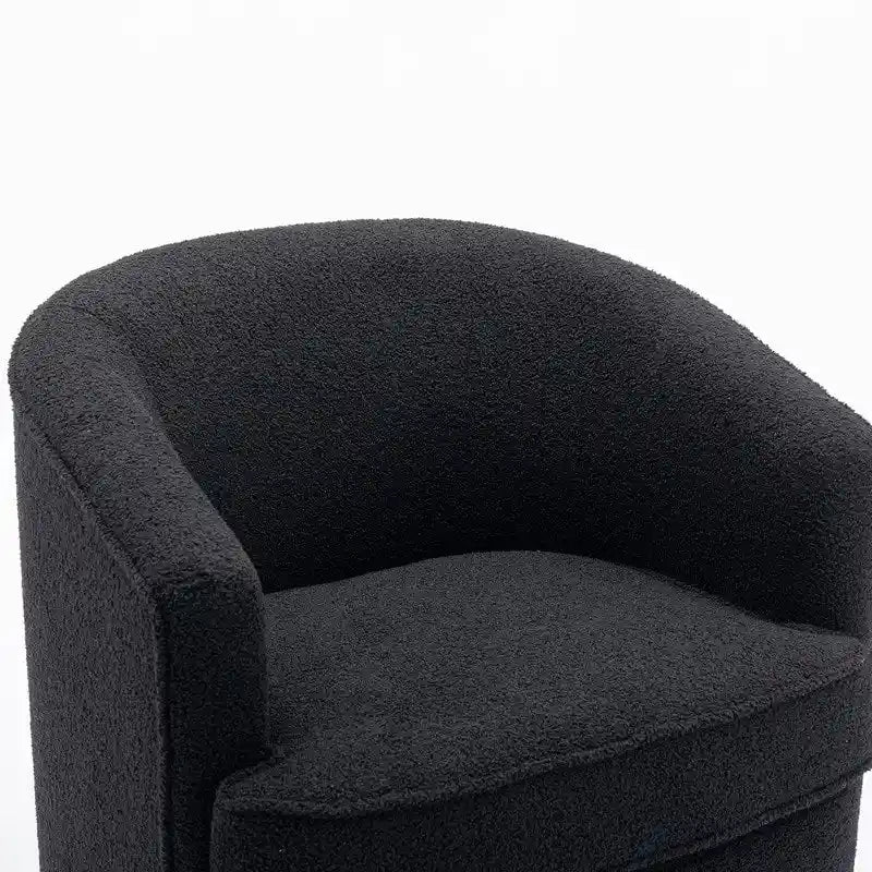Modern Boucle Upholstered 360 Degree Swivel Accent Club Chair Set of 2