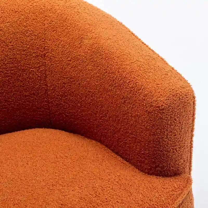 Modern Boucle Upholstered 360 Degree Swivel Accent Club Chair Set of 2