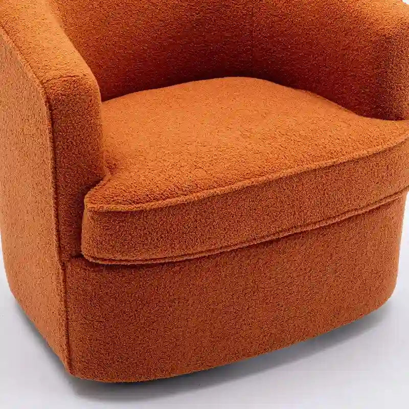 Modern Boucle Upholstered 360 Degree Swivel Accent Club Chair Set of 2