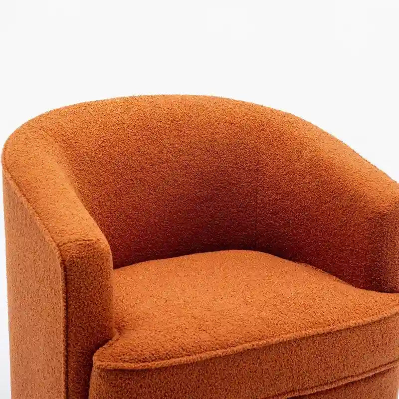 Modern Boucle Upholstered 360 Degree Swivel Accent Club Chair Set of 2