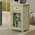 Transitional 18-inch Solid Wood 1-Drawer Side Table by