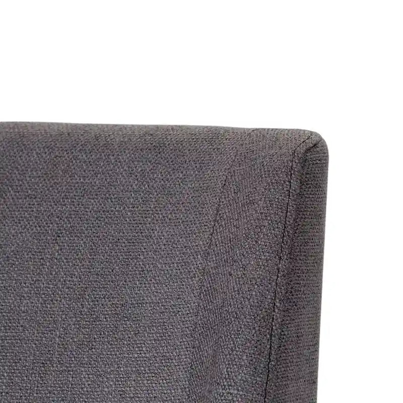 Dining Chairs Set Walnut and Linen Upholstery 2 Piece - Various Colors