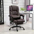 Office Desk Chair Recliner, Height Adjustable Movable Lumbar Support with 6-Point Vibrating Massage