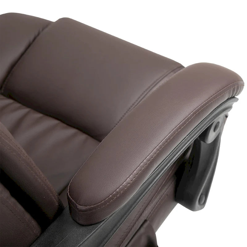 Office Desk Chair Recliner, Height Adjustable Movable Lumbar Support with 6-Point Vibrating Massage