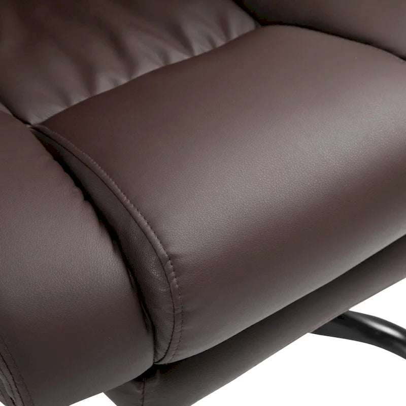 Office Desk Chair Recliner, Height Adjustable Movable Lumbar Support with 6-Point Vibrating Massage