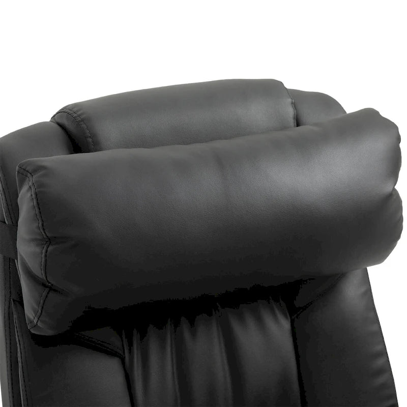 Office Desk Chair Recliner, Height Adjustable Movable Lumbar Support with 6-Point Vibrating Massage