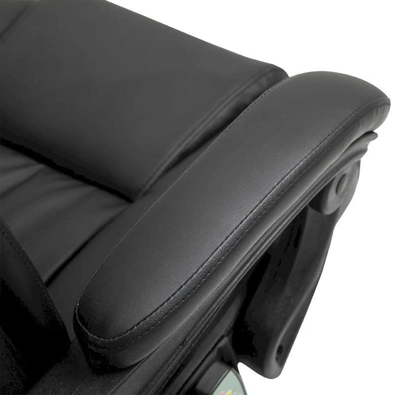 Office Desk Chair Recliner, Height Adjustable Movable Lumbar Support with 6-Point Vibrating Massage