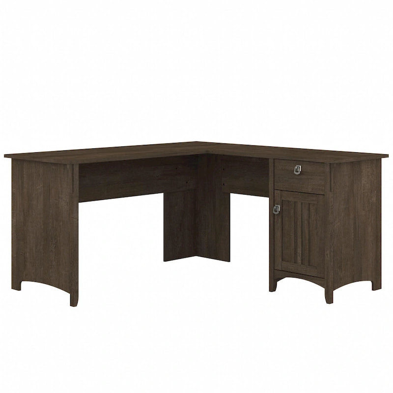 60W L Shaped Desk with Drawers and Storage