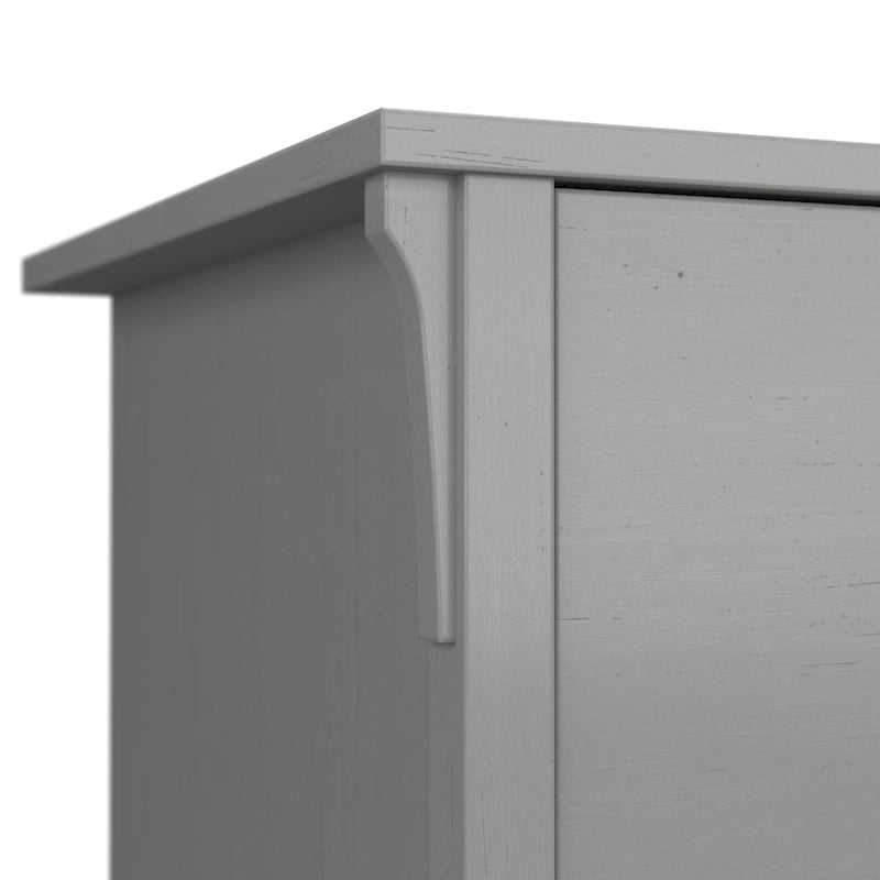 60W L Shaped Desk with Drawers and Storage