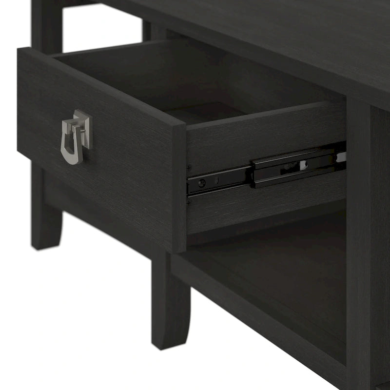 60W L Shaped Desk with Drawers and Storage