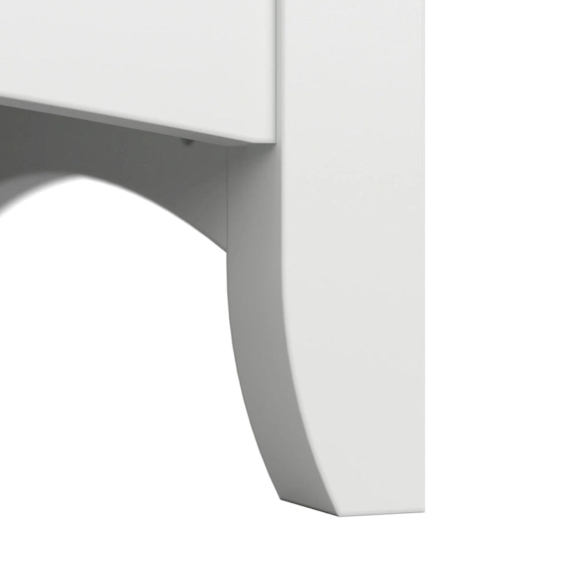 60W L Shaped Desk with Drawers and Storage