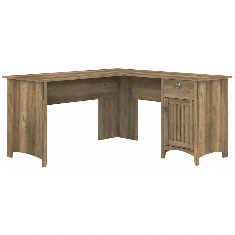 60W L Shaped Desk with Drawers and Storage