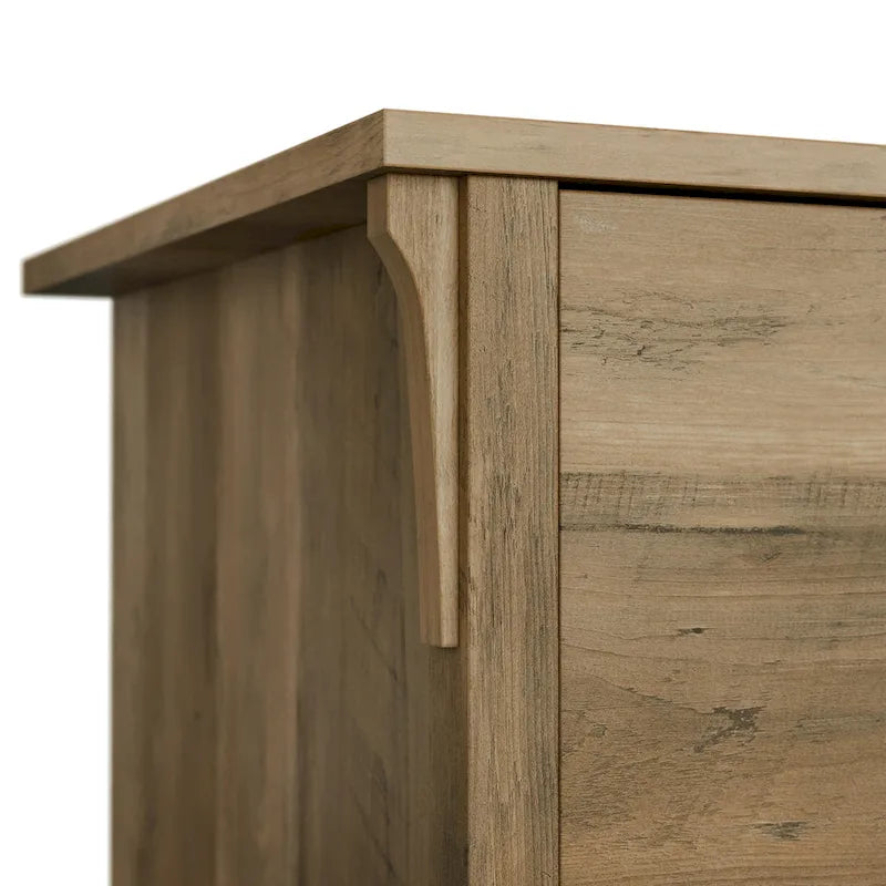 60W L Shaped Desk with Drawers and Storage