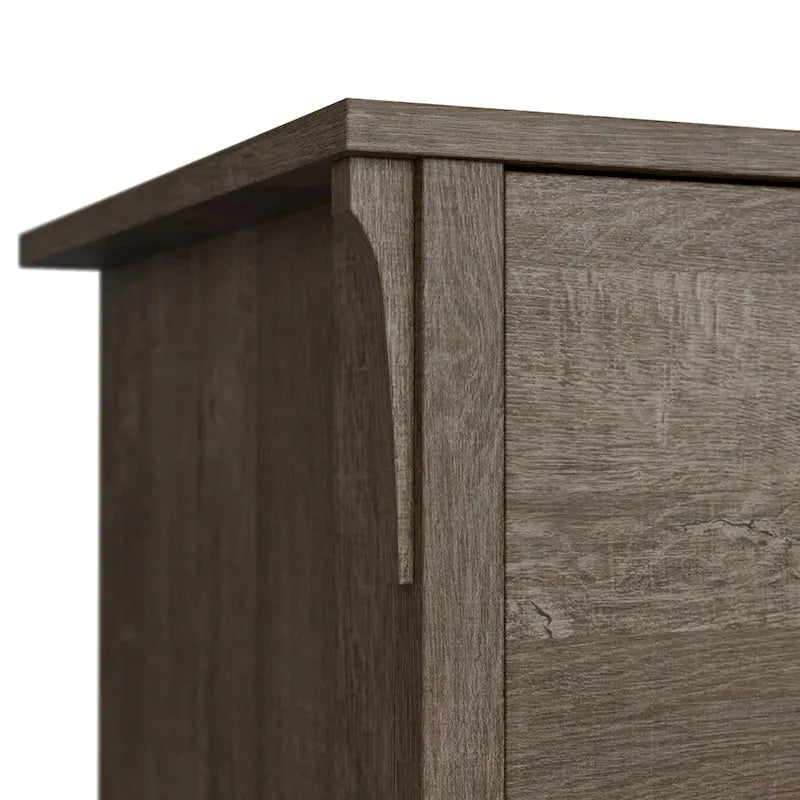 60W L Shaped Desk with Drawers and Storage