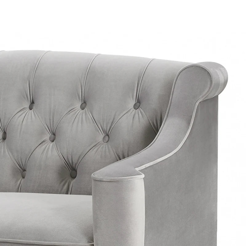 Upholstered Tufted Sofa